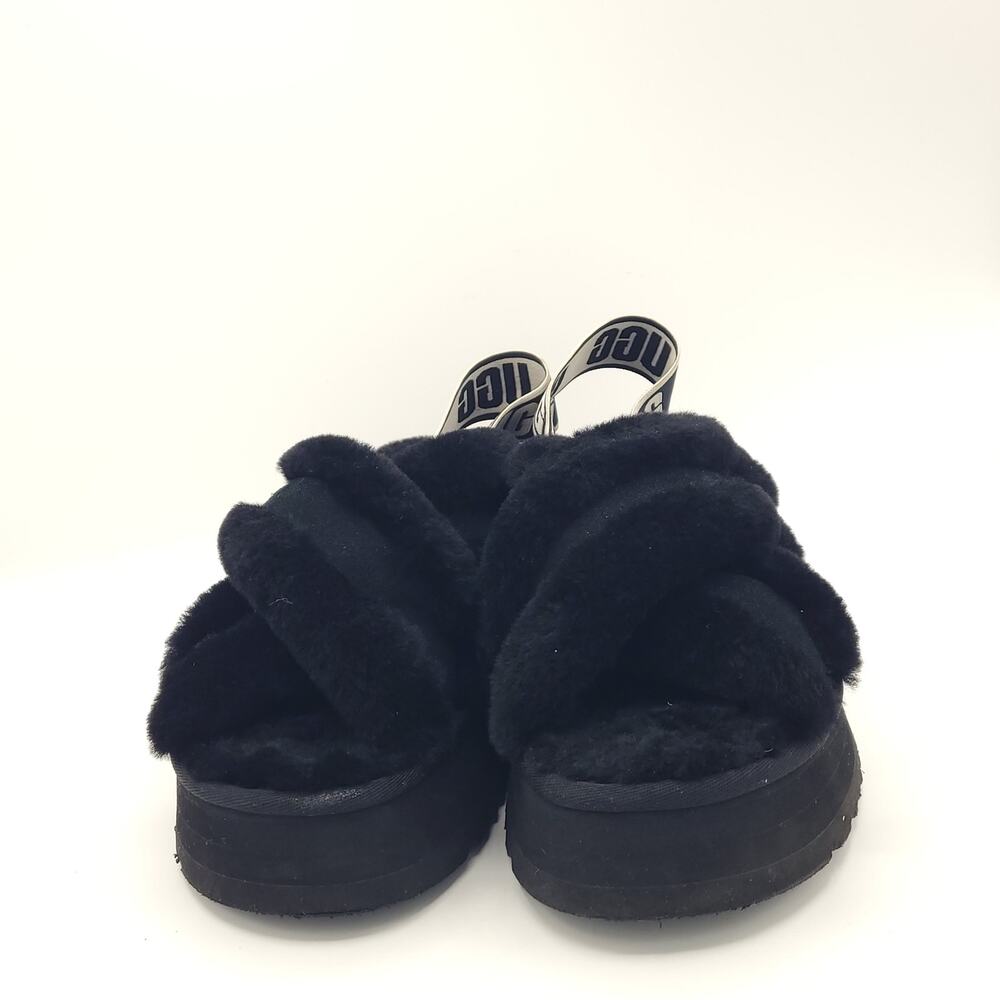 Ugg Disco Cross Platform Slide Slingback Slipper Sandal Black women's size 7 - Picture 7 of 9